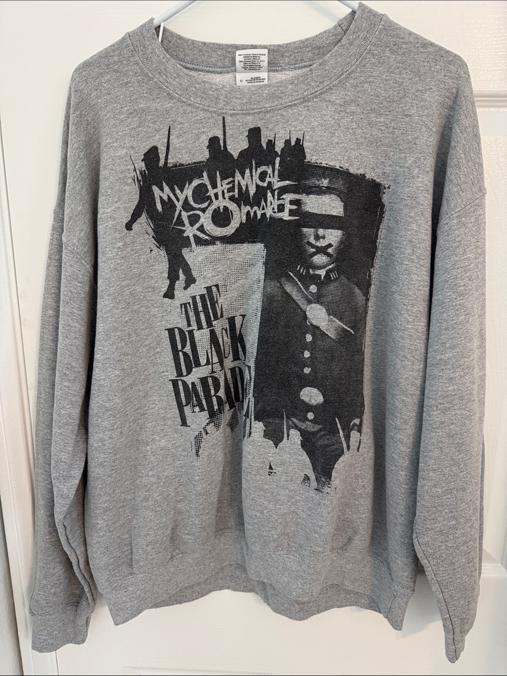My Chemical Romance Grey Graphic Crewneck Sweatshirt
